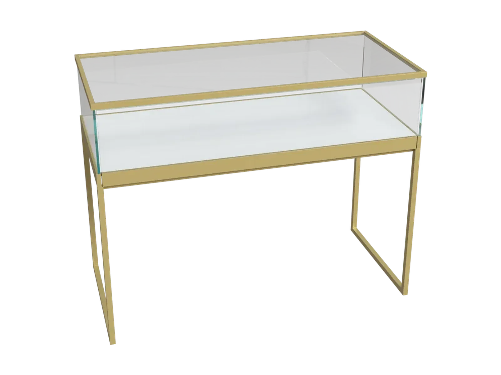 perspective view 2 of U-shaped low jewelry counter