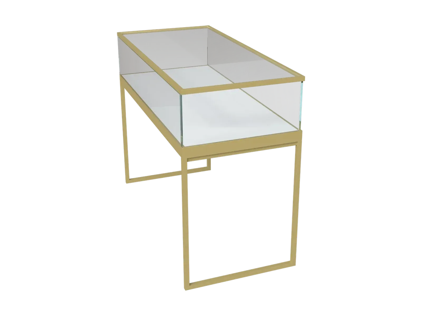 perspective view 3 of U-shaped low jewelry counter