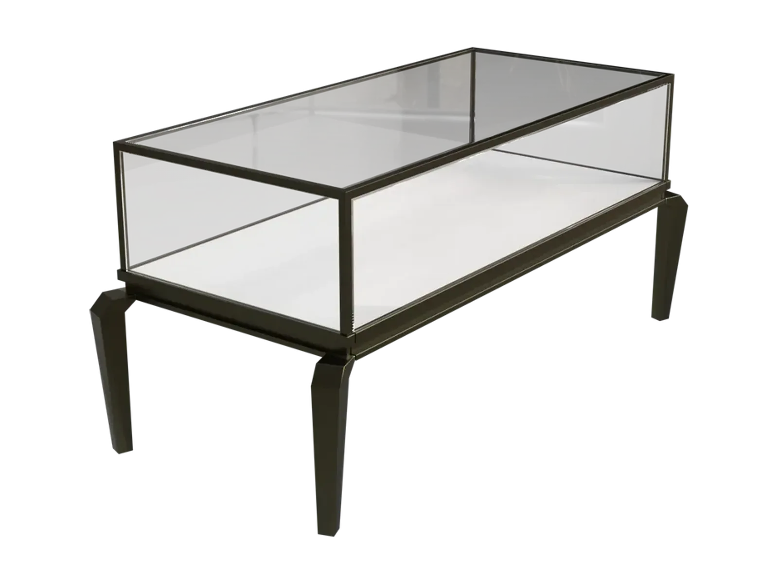 view 2 of curved-leg low jewelry counter