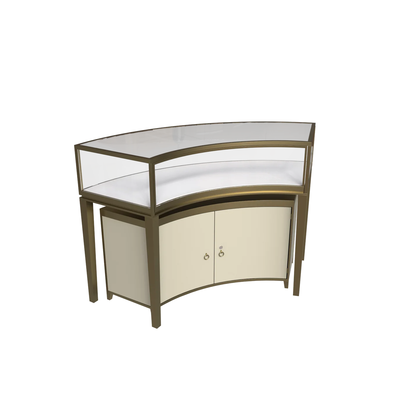 Round Fan-Shaped Jewelry Cabinet 3 view 2