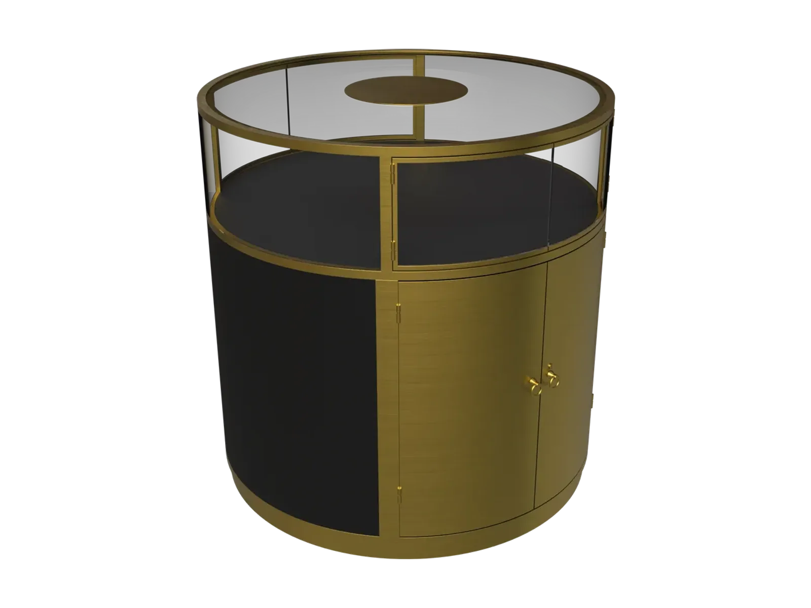 Round Fan-Shaped Jewelry Cabinet 6 view 3