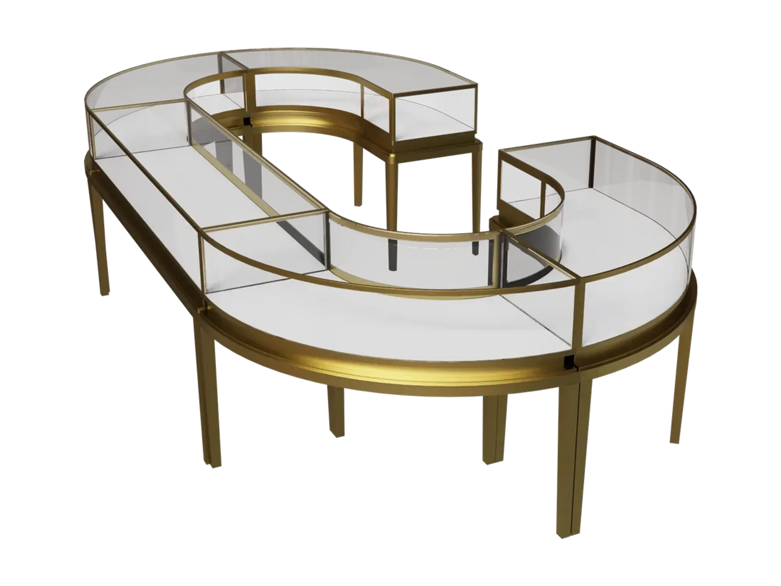 Round Fan-Shaped Jewelry Cabinet 8 view 1