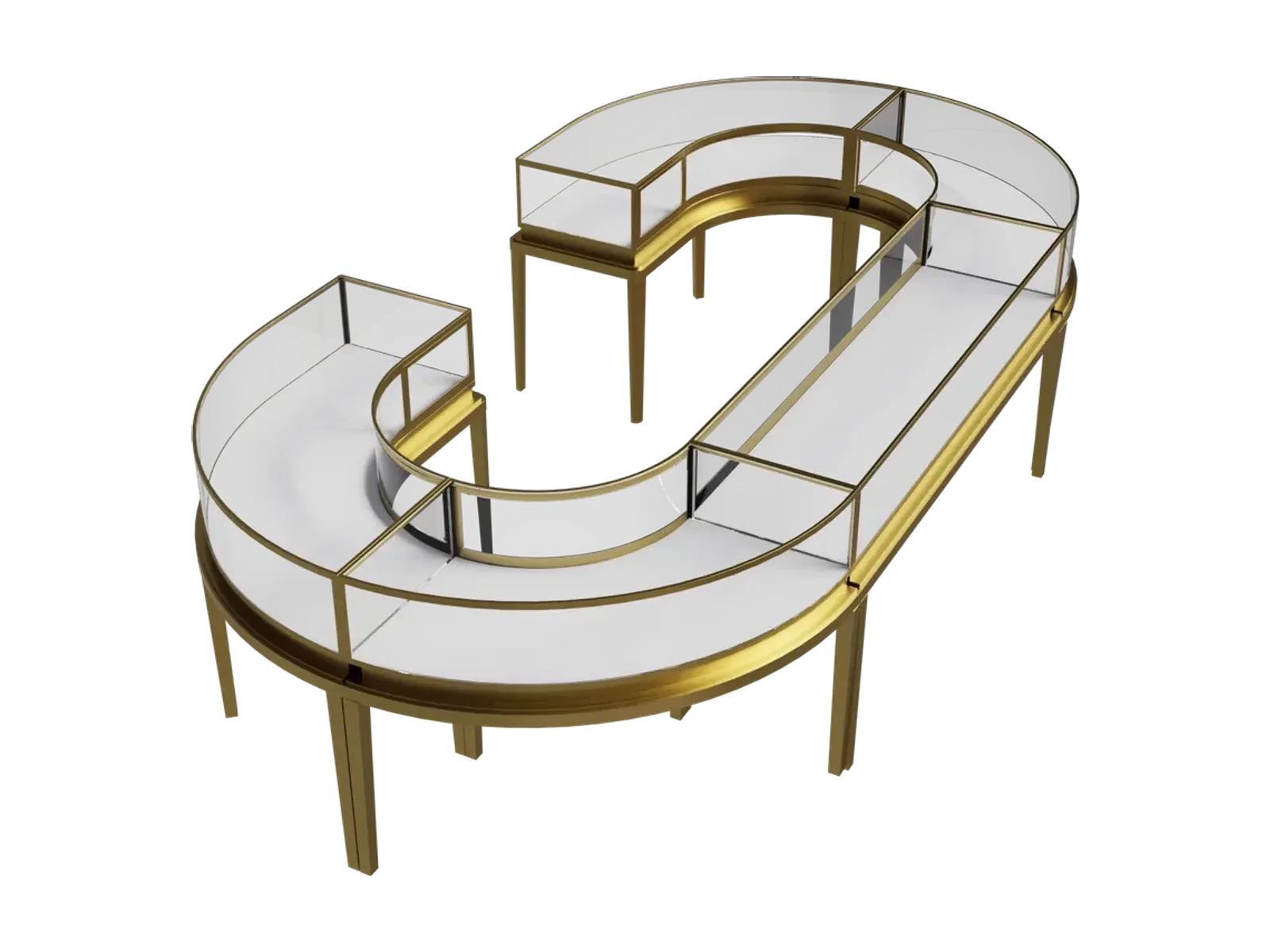 Round Fan-Shaped Jewelry Cabinet 8 view 3