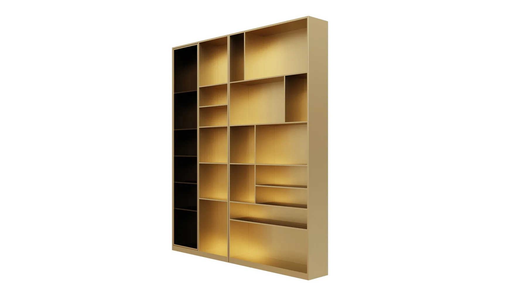Stainless steel tall showcase concept
